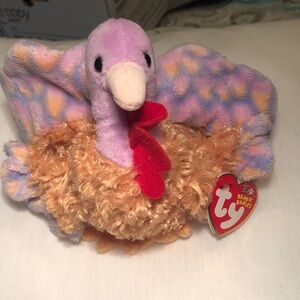 Tommy the Turkey, a Thanksgiving-themed plush from the Ty Beanie Babies